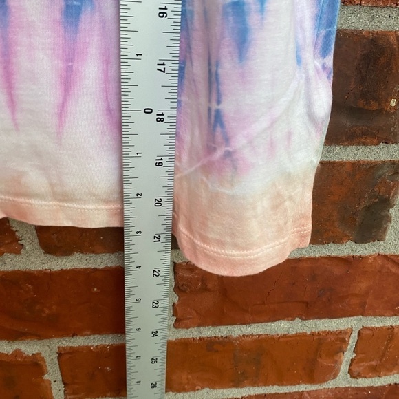 Old Navy Womens Medium Tie Dye Vneck Crop Short Sleeve Tee NWT - Picture 7 of 9